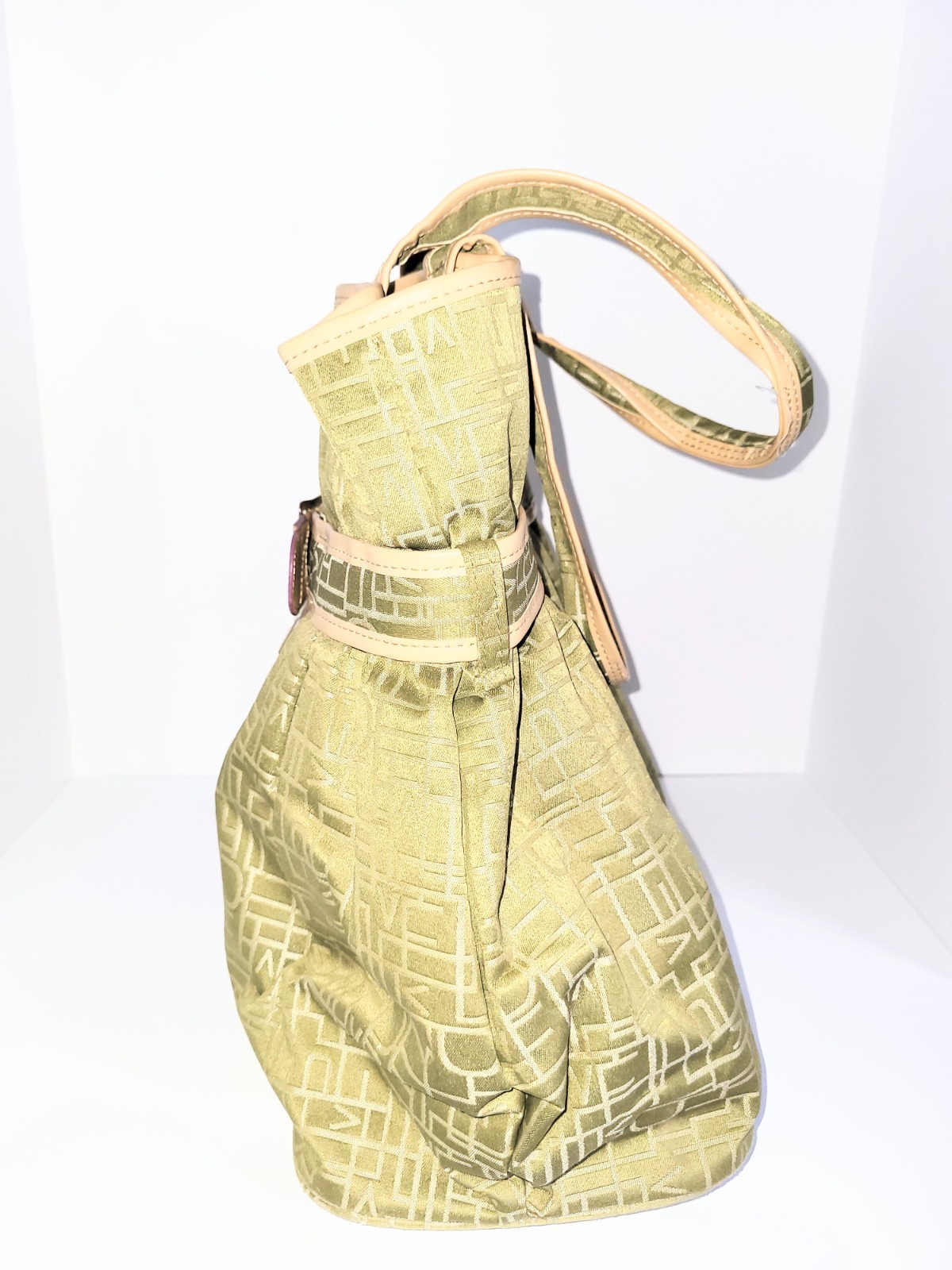 Diane Von Furstenberg Y2K Geen Monogram Extra Large Tote Bag Luggage Carry On