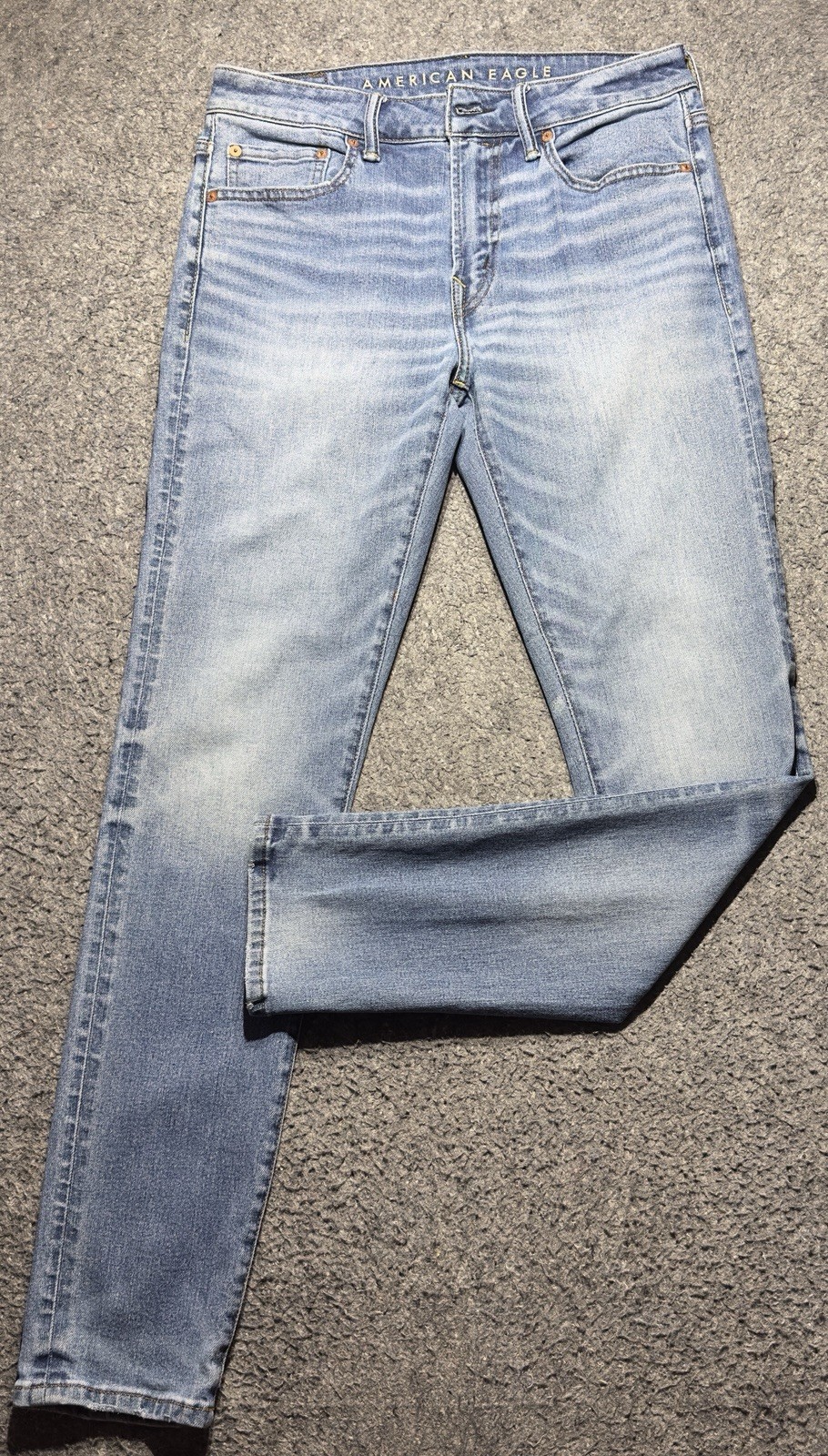 American Eagle Airflex+ Jeans Mens 31×32 Blue Stretch Waist Atheletic Skinny