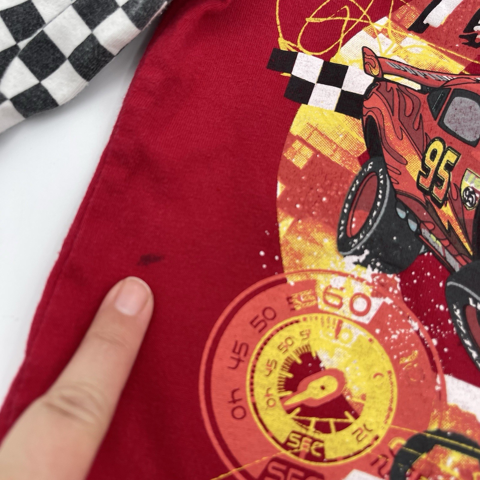 Y2K 2000s Disney Cars Lightning McQueen Long Sleeve T-Shirt 18 Months racing