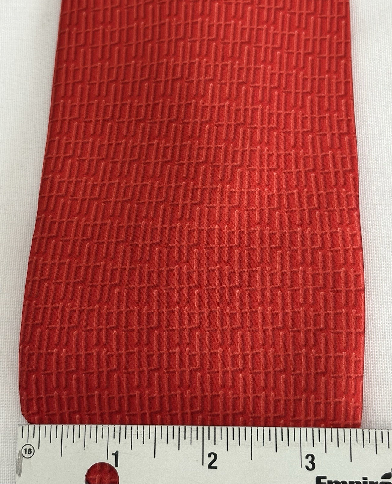 HARRODS ALL SILK ITALIAN MADE HOT & DARK ORANGE H’s SATIN FINISH NECKTIE