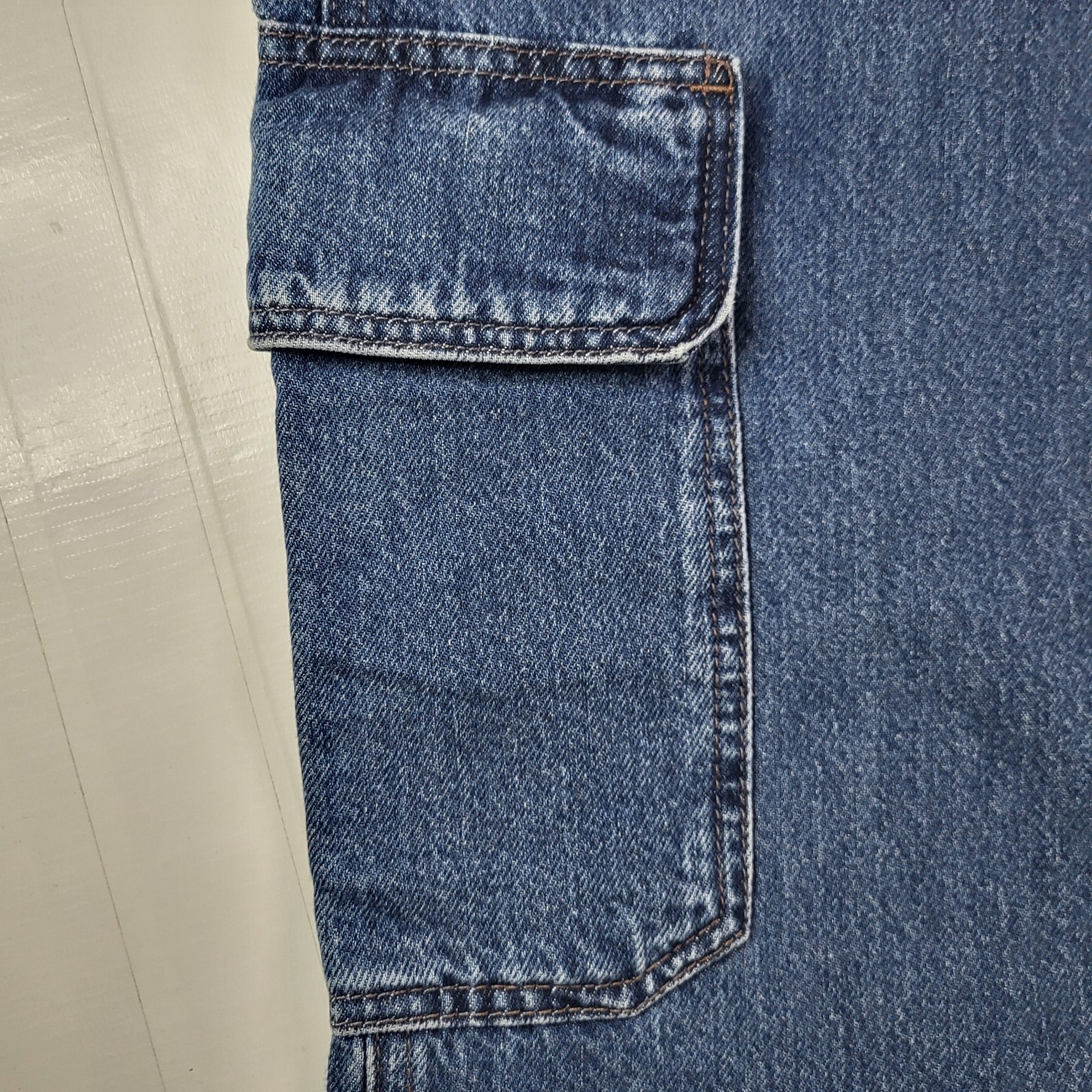 Levis Premium 568 Cargo Jeans 34×32 Men’s Loose Straight Blue New With Tags