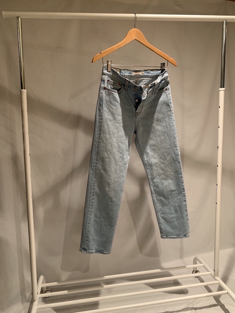 Levi’s Premium Wedgie Straight Dibs Pale Blue Jeans W26 L26 34964-0038 Stretch