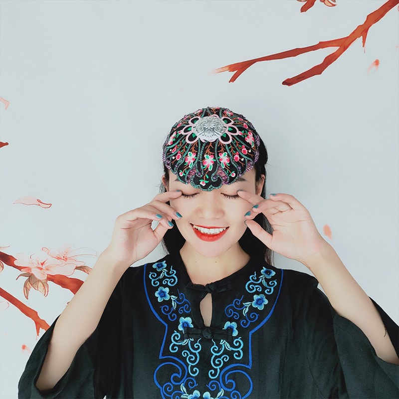 Ethnic Style Embroidery Headband Wide-Brimmed Dance Hair Accessories Props