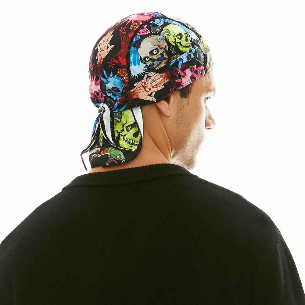 Cooling Helmet Liner Do Dew Rag Skull Cap Beanie Bandana Head Wrap Hat for Men
