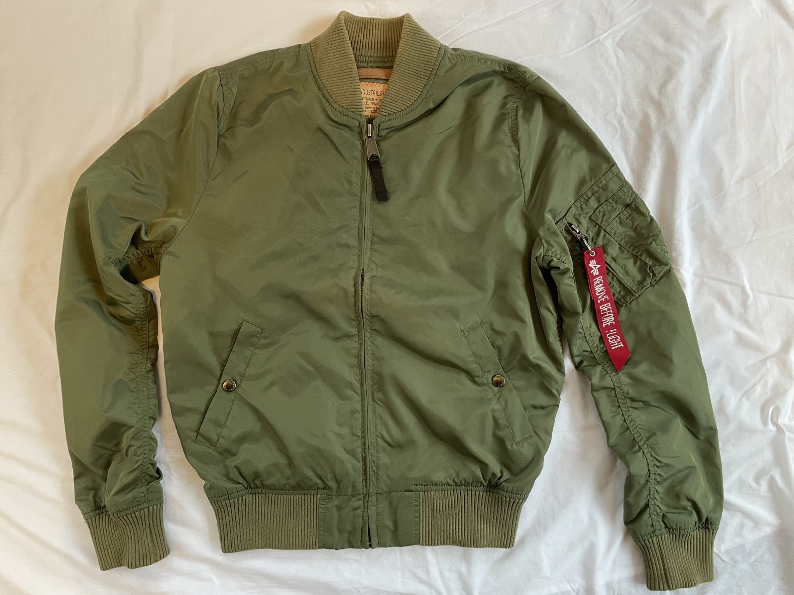 Alpha Industries MA-1 TT Men’s Bomber Sage Green Small