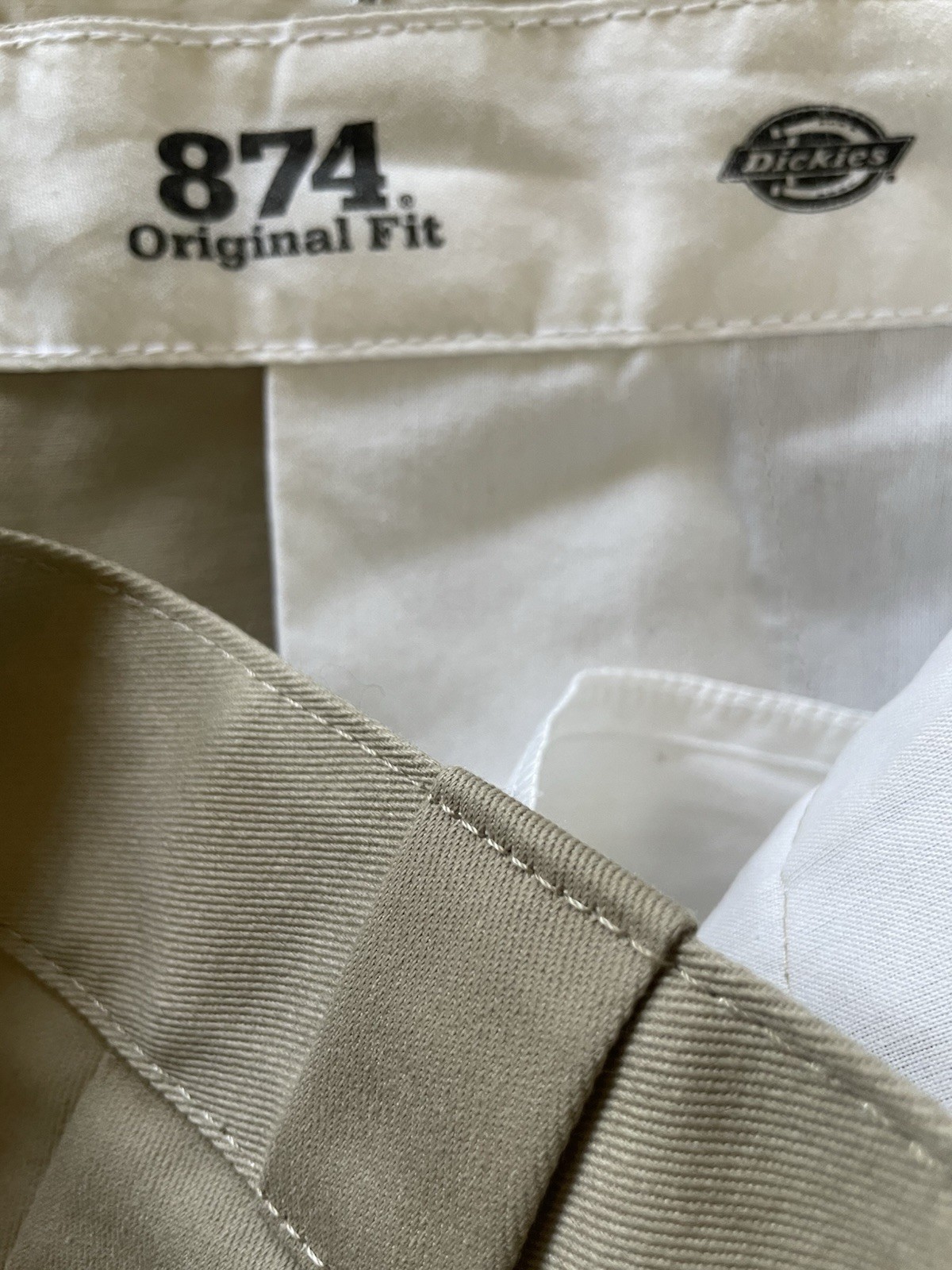 Dickies Men’s 874 Pants Classic Original Fit Work School Uniform 38×29 Khaki