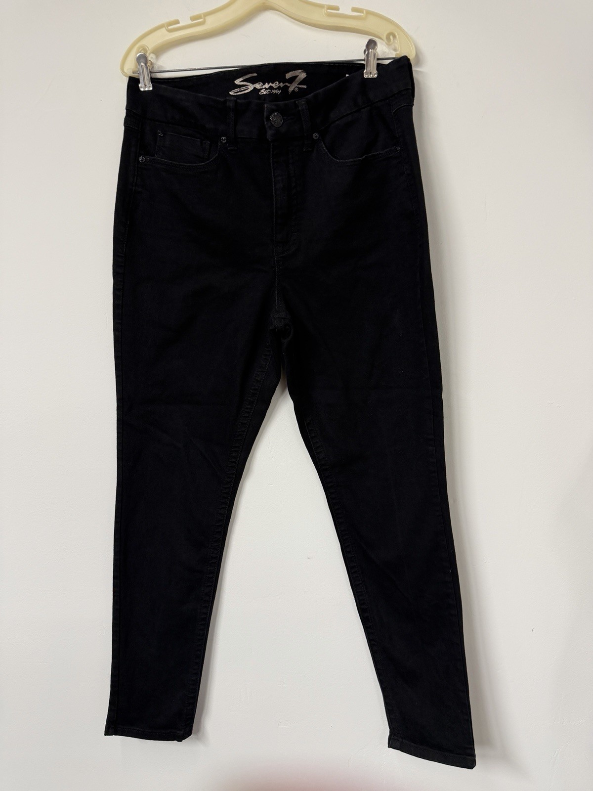 Seven 7 Women’s 14 Black Tummyless High Rise Comfortable Stretch Skinny Jeans
