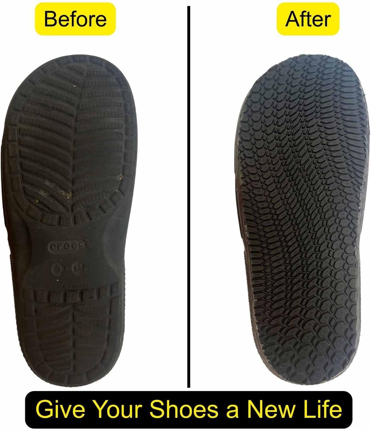 Shoe Sole Repair Rubber Anti-Slip Soles, Boot Sole Replacement 4mm Thick, Cut…