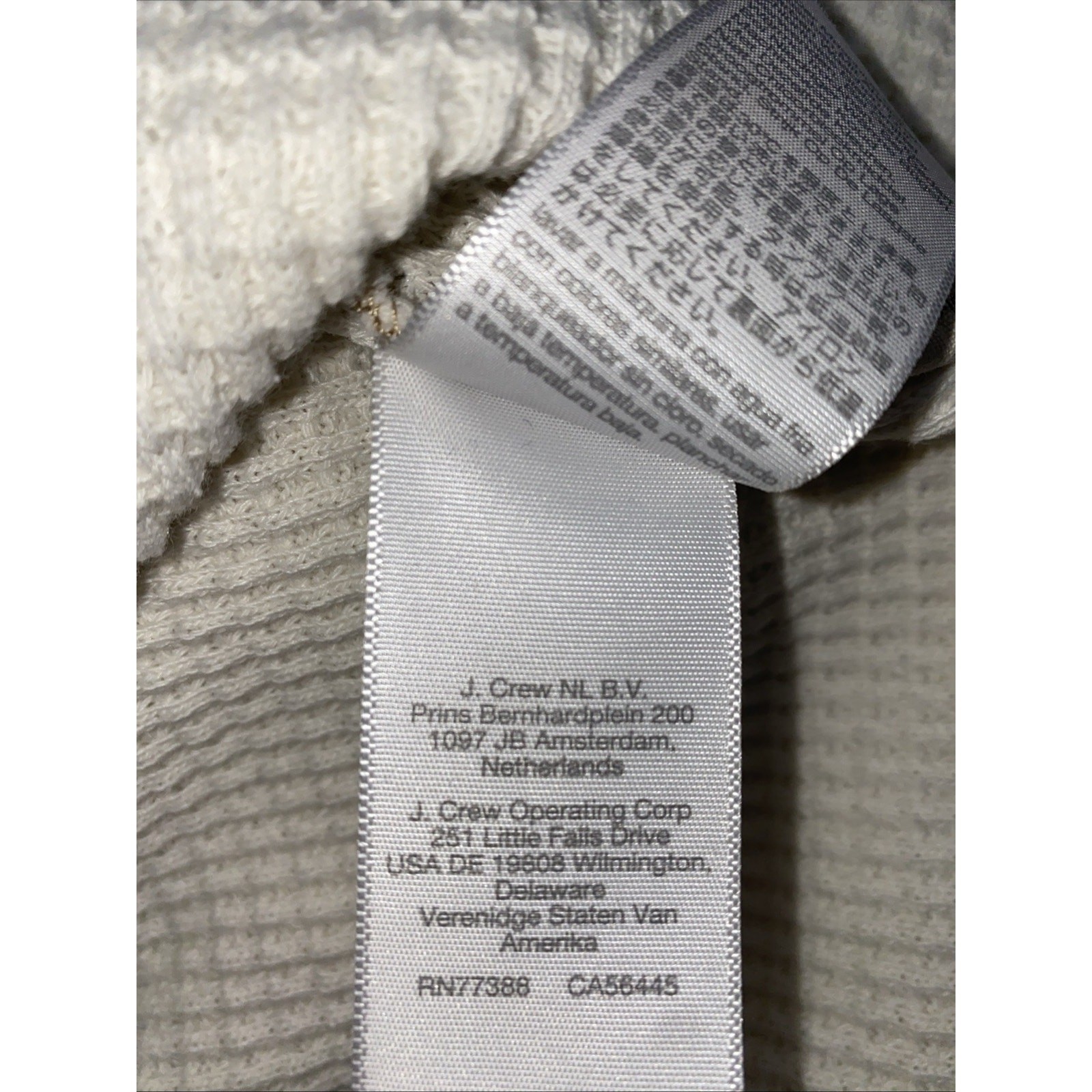 Madewell Waffle Split-Neck Crop Tee Women’s Size XXS NC632