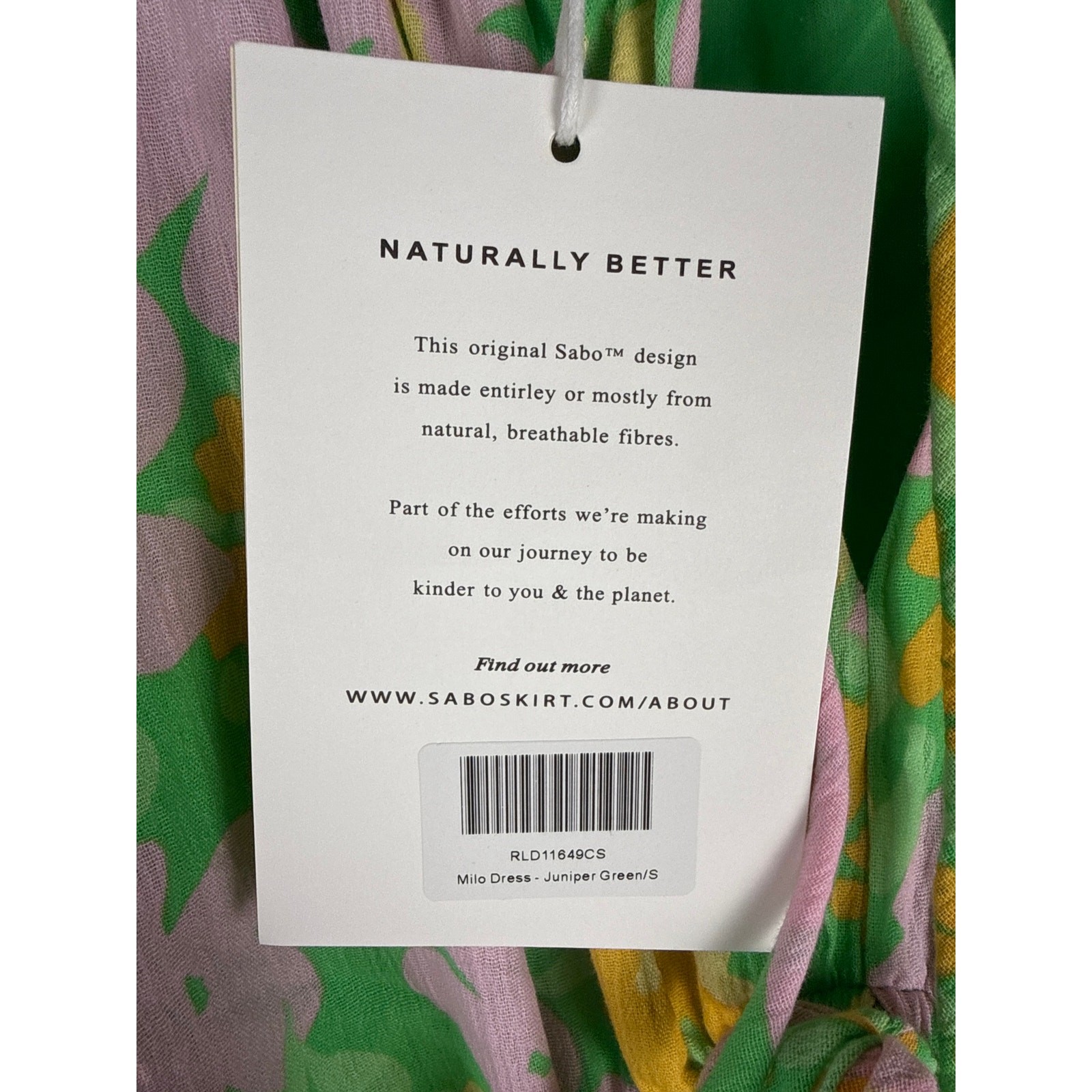 Sabo Milo Dress Juniper Green Size Small