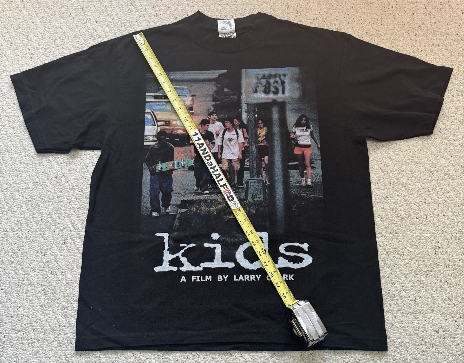 Kids Larry Clark shirt XL Rosario Dawson Chloë Sevigny Harmony Korine RAP BOOT