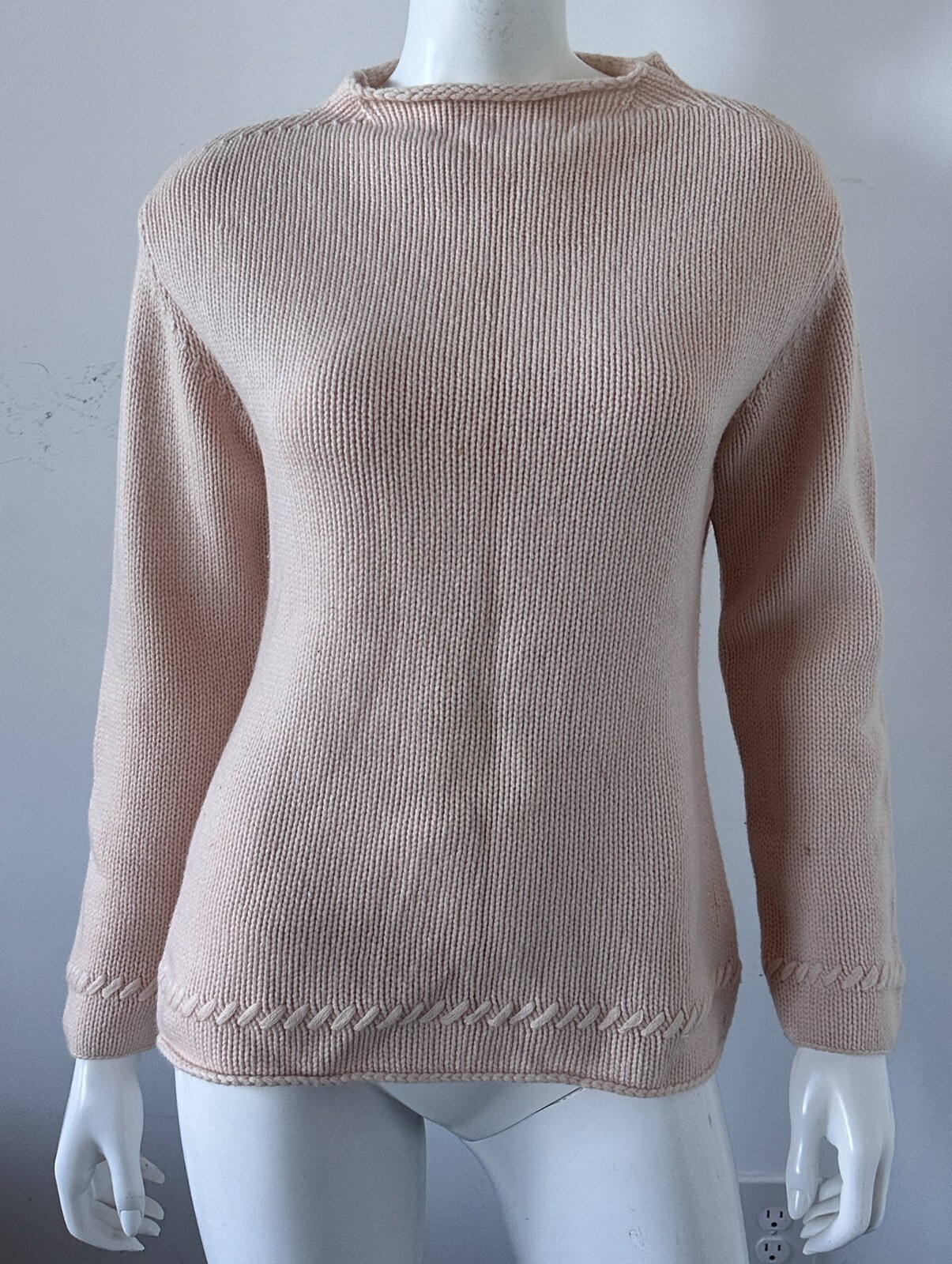 Il Cashmere Fernando Ciai Light Pink Cashmere Sweater Size IT 46 US 10