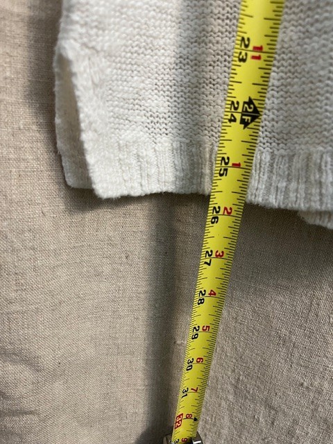 Gap White Lightweight Open Weave Pullover Hoodie Sweater Spring Summer XL EUC