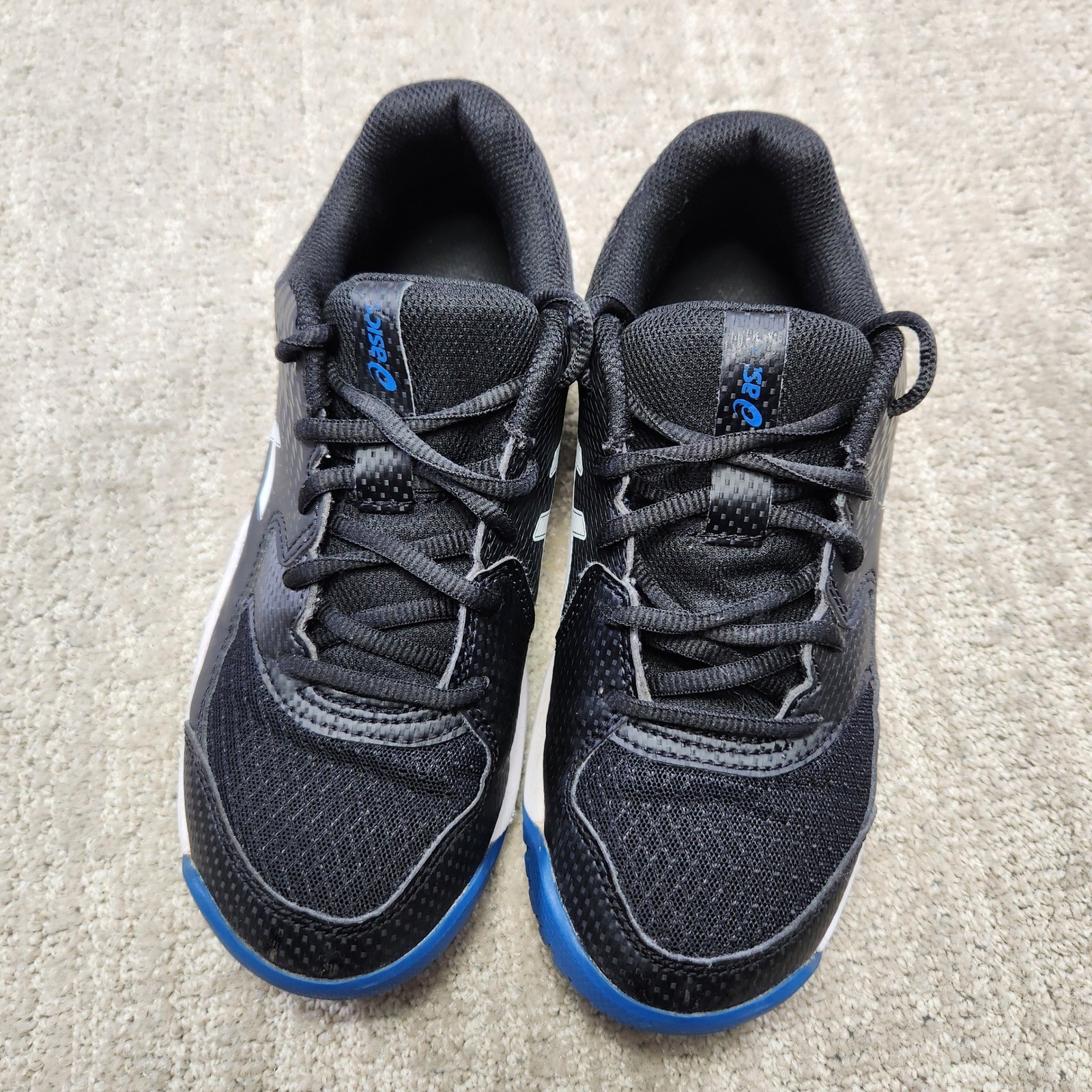 Asics Gel-Dedicate 8 GS Kids Tennis Shoes Black Blue 1044A077 Size 4Y