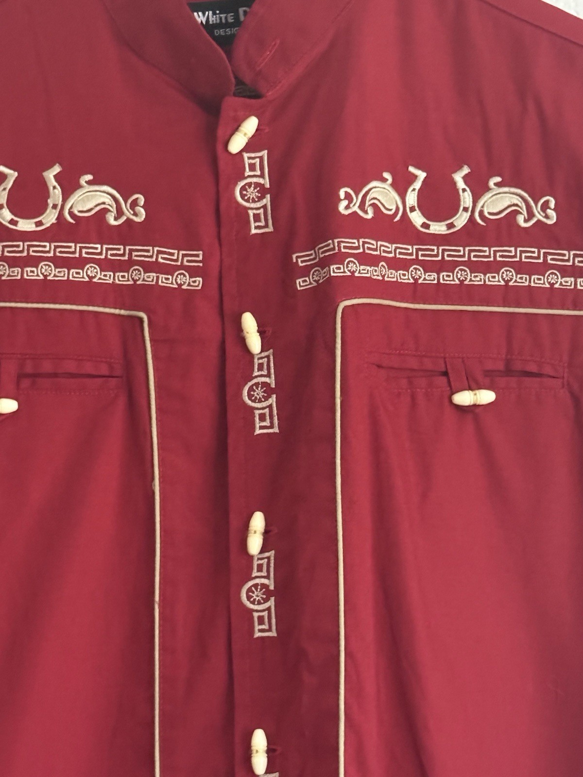 New Men’s Traditional Mexican Charro with Horseshoe Embroidery Size Small