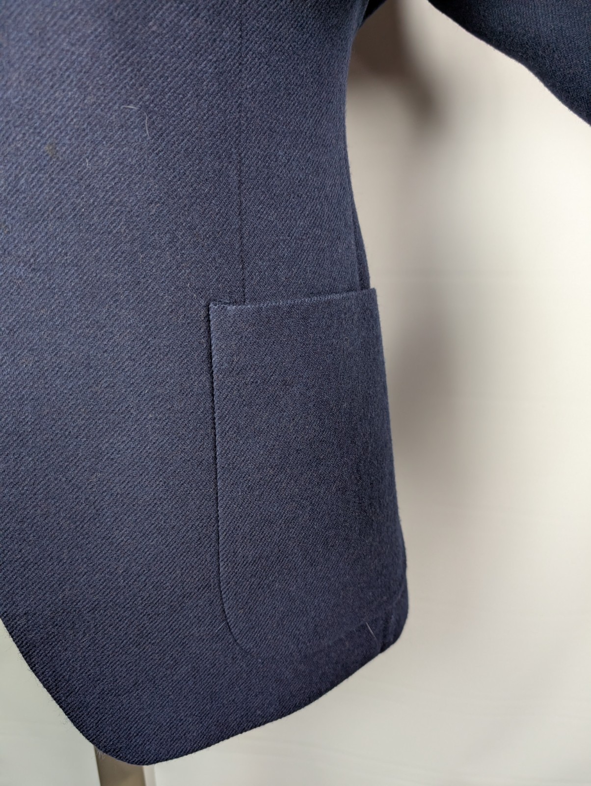 COPPLEY 100% Wool Flannel Blue Patch Pocket Sport Coat Sz 44R Dual Vent