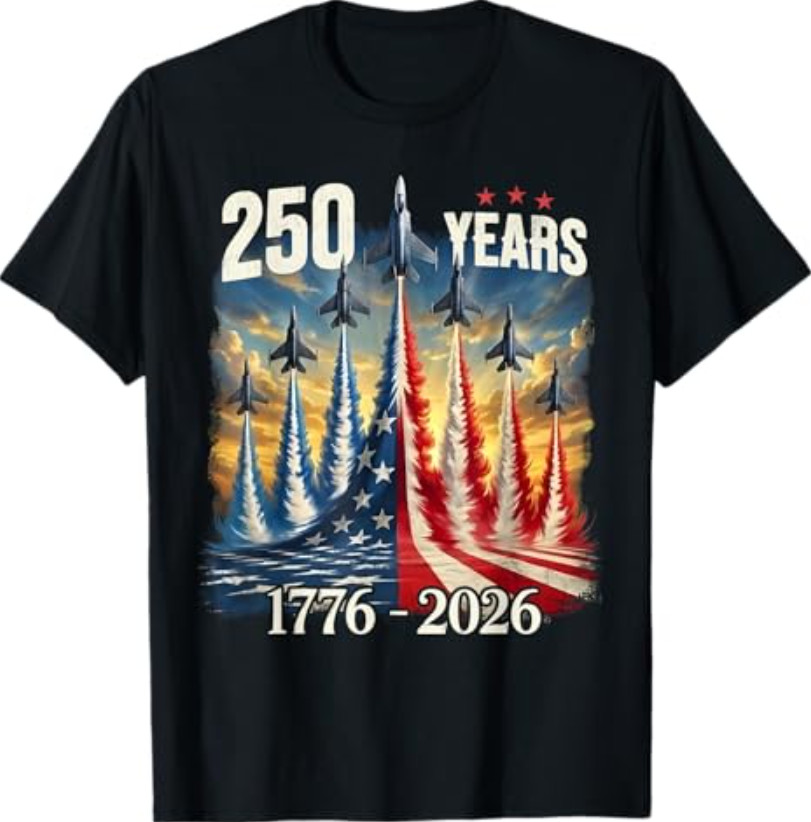 250 Years American 250th Anniversary USA Patriotic 4th July T-Shirt