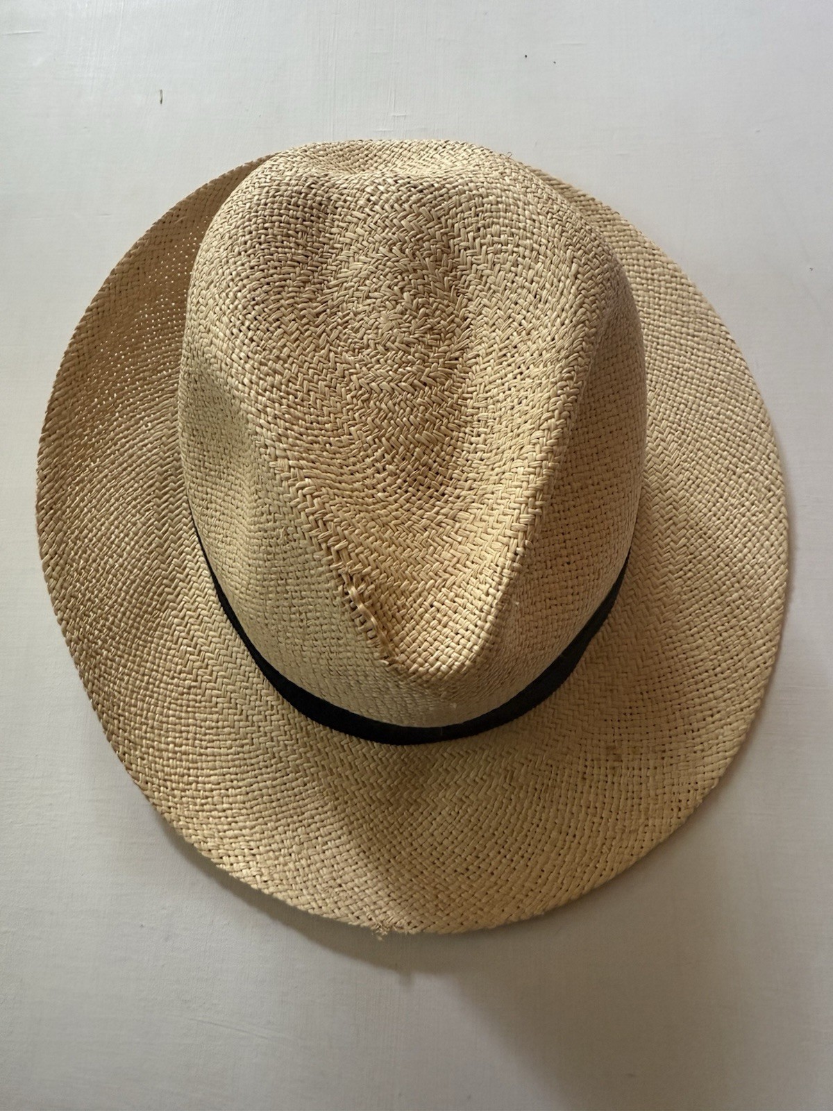Goorin Bros 100% Toquilla 100/0100 Straw Panama Hat Natural Sz MEDIUM $180 USA