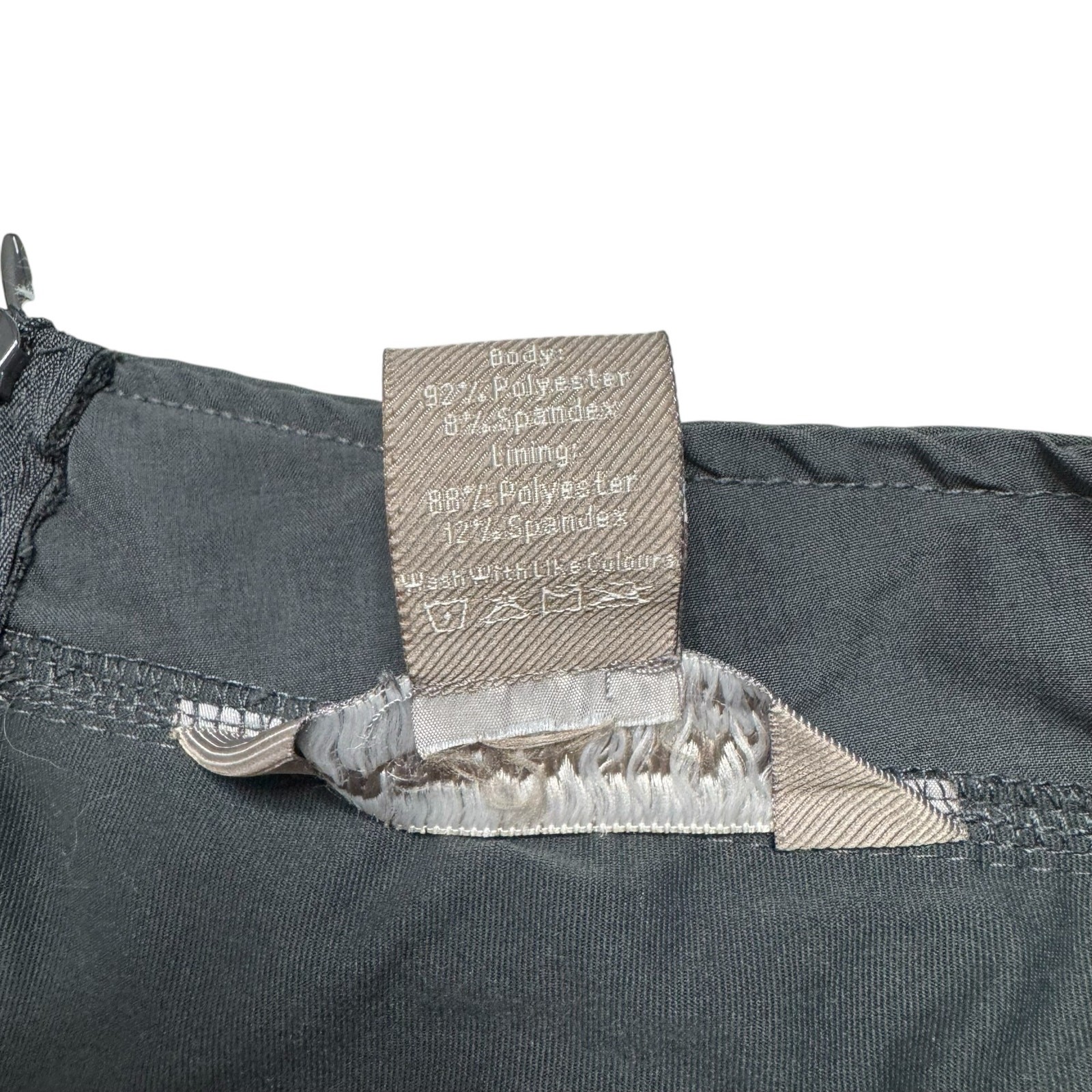 FREEDOM TRAIL Kyodan Charcoal Gray Tennis Golf Skort Size Large Zipper Pockets