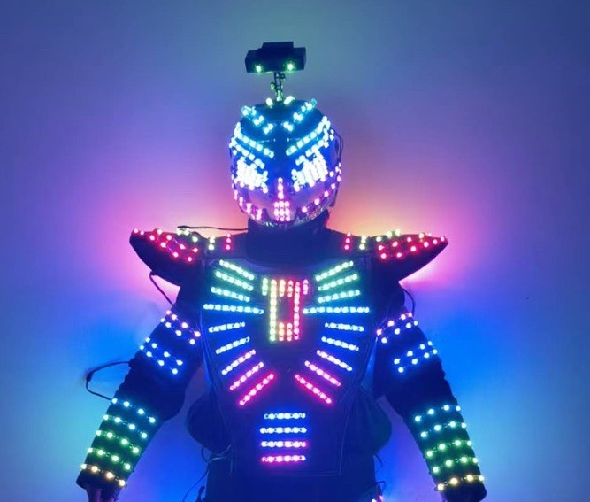 full Light Robot Costume Suits Jacket -Included A Jacket and Control,shipping