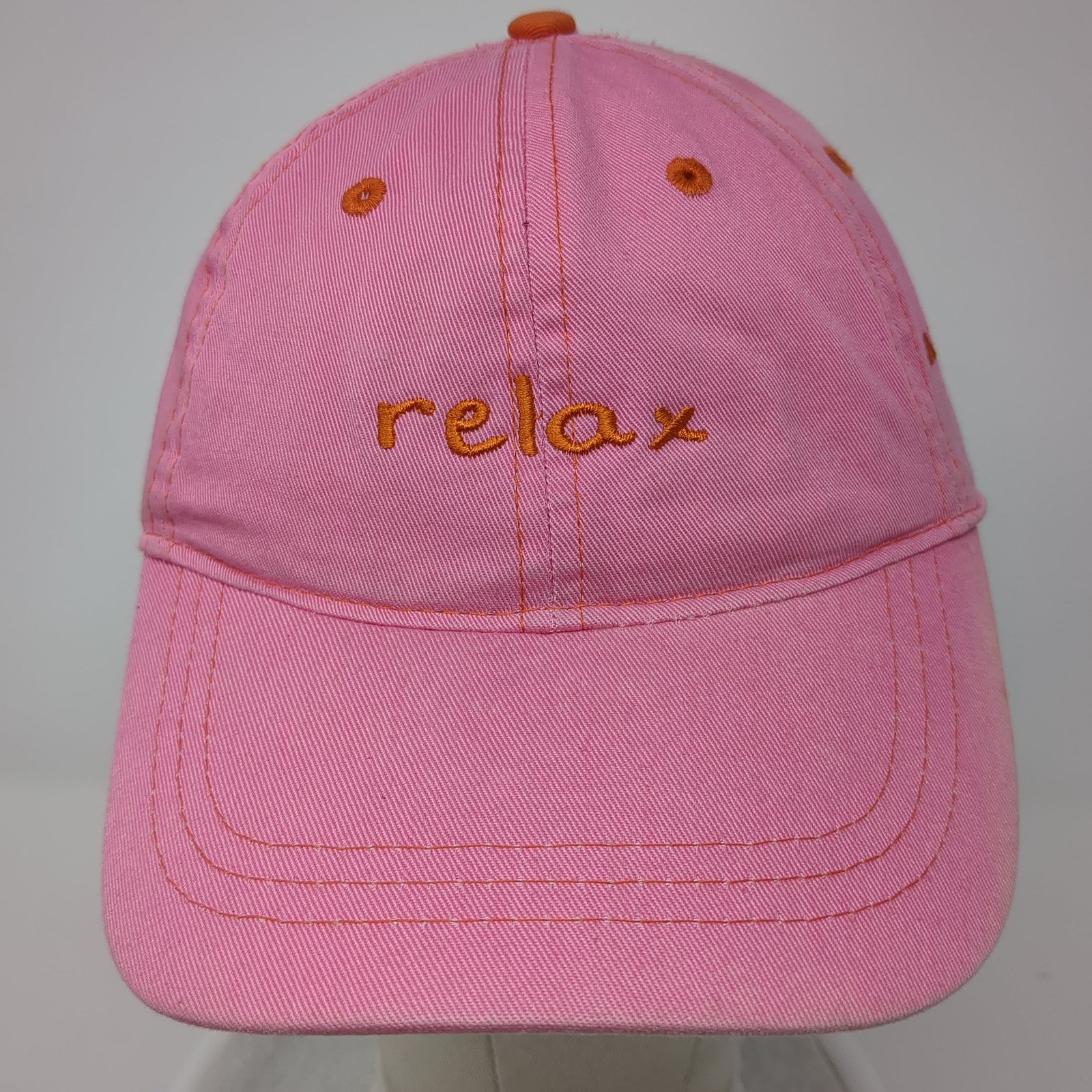 Relax Slideback Baseball Cap Pink One Size Adjustable J America Sportswear