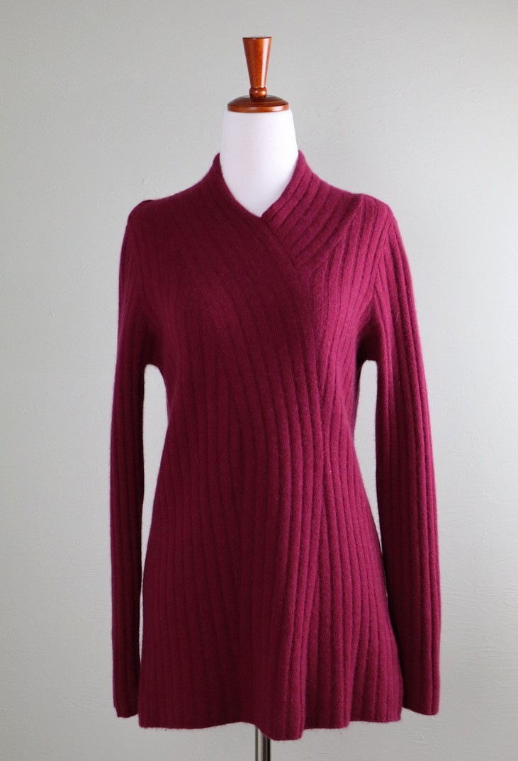 SOFT SURROUNDINGS $200 Vittoria Super Soft 100% Cashmere Sweater Top Size Small