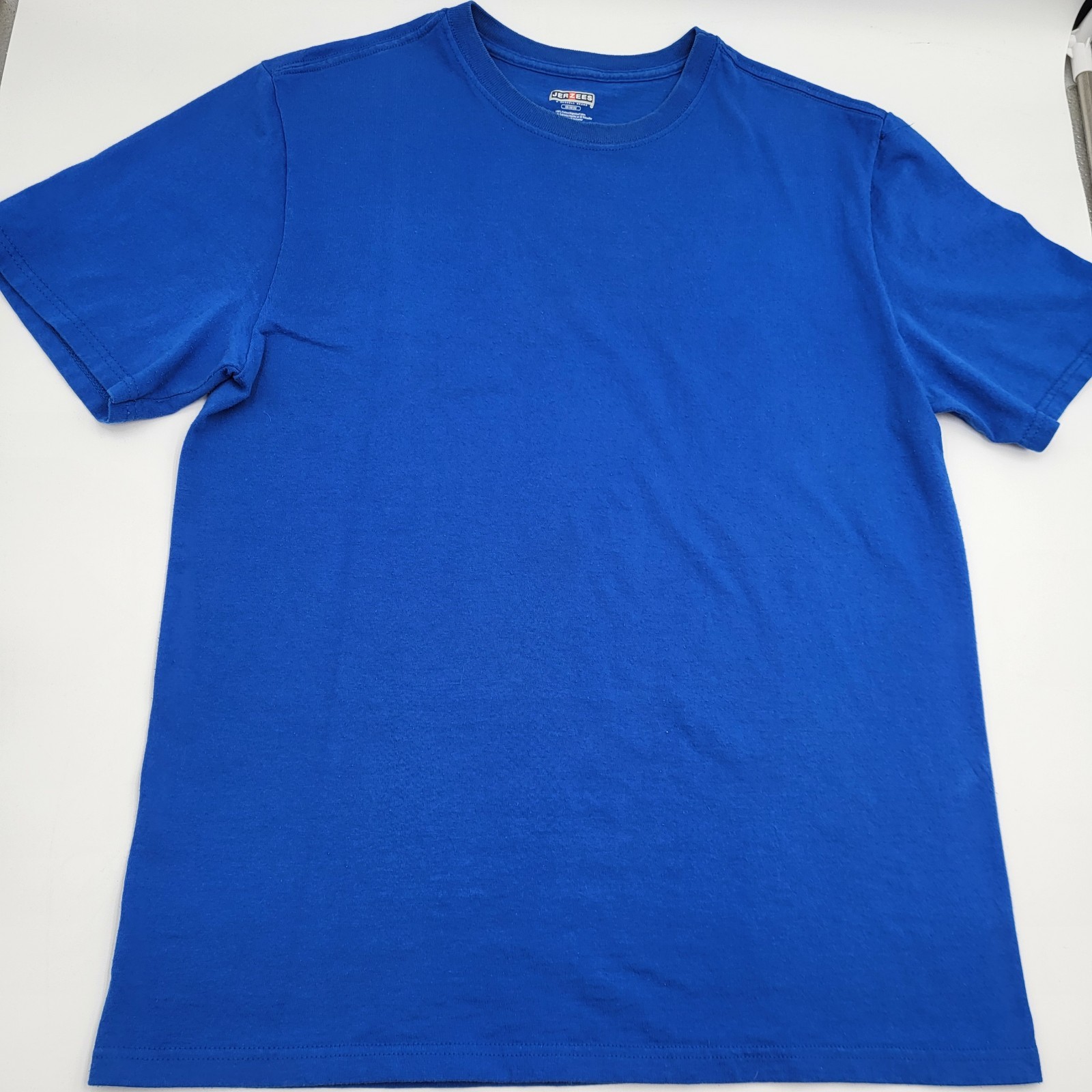 Vintage Russell Jerzees Classic Ringspun Cotton Blue T-Shirt Size Medium