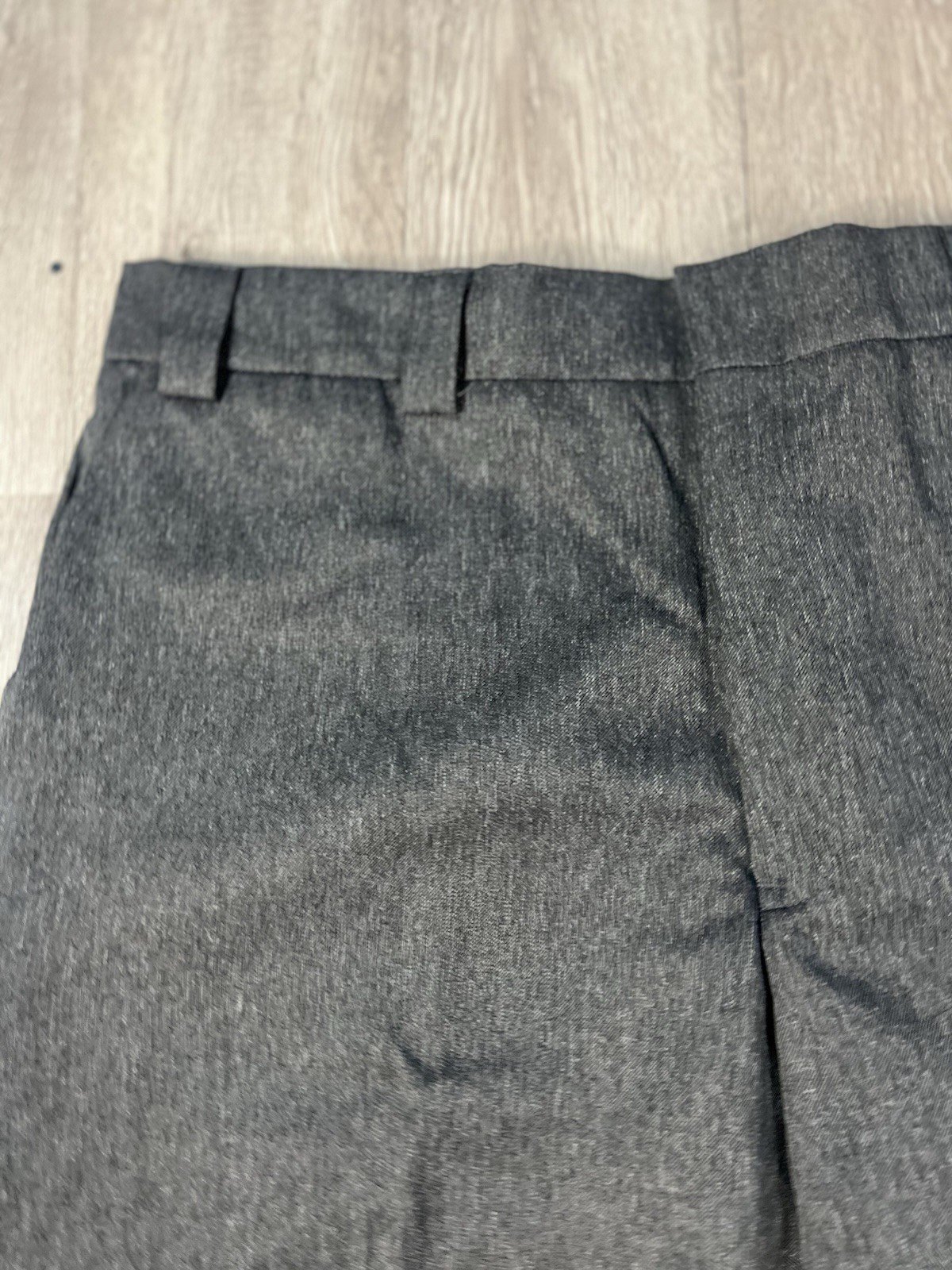 New Blauer Lonestar 8651 Serge Trouser Size 46 Reg Gray Heath Black Stripe New