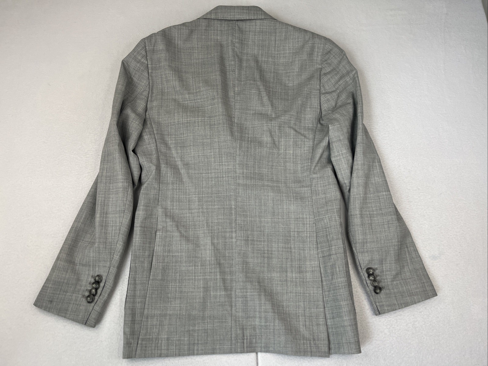 Suitsupply Havana Vitale Barberis Canonico Blazer Men 34R Gray Wool Rustic Coat