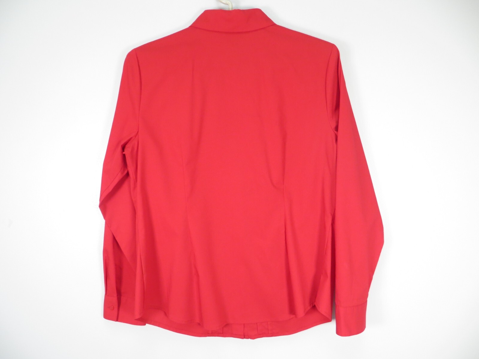NWT WORTHINGTON Women Lightweight Stretch Polyester Blouse Deep Dark Red PL