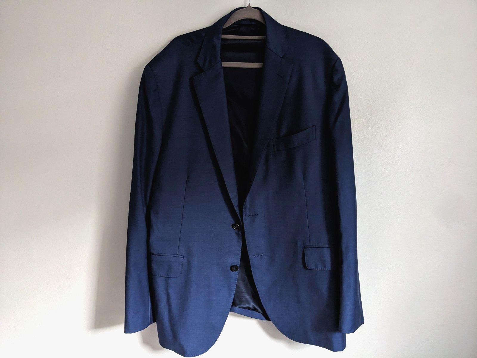 M.J. Bale Sakuro Denim Suit Jacket 46/40 Full Canvas Made in Japan VBC Wool