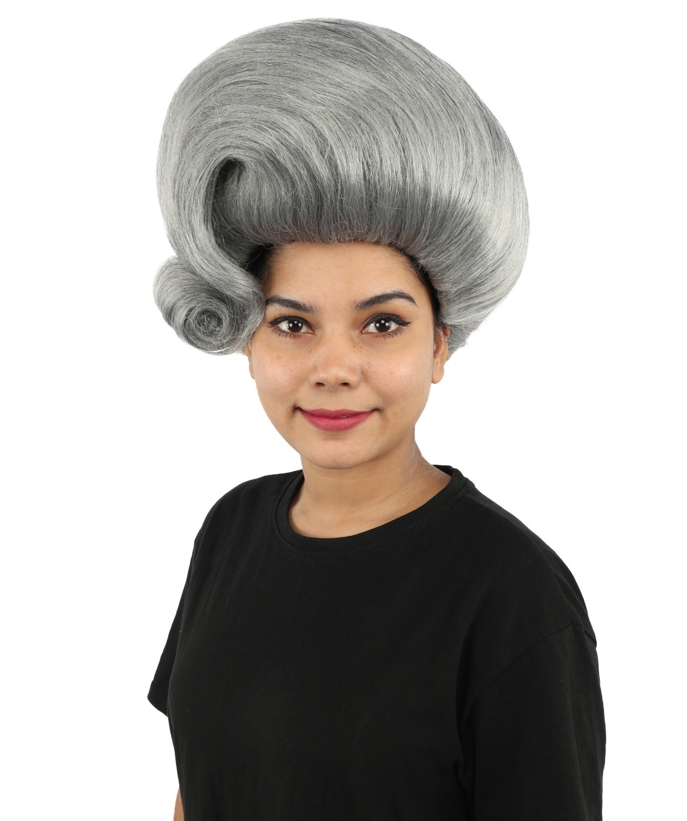 Architectural Beehive Wig, Monochromatic steel grey, create of synthetic fiber