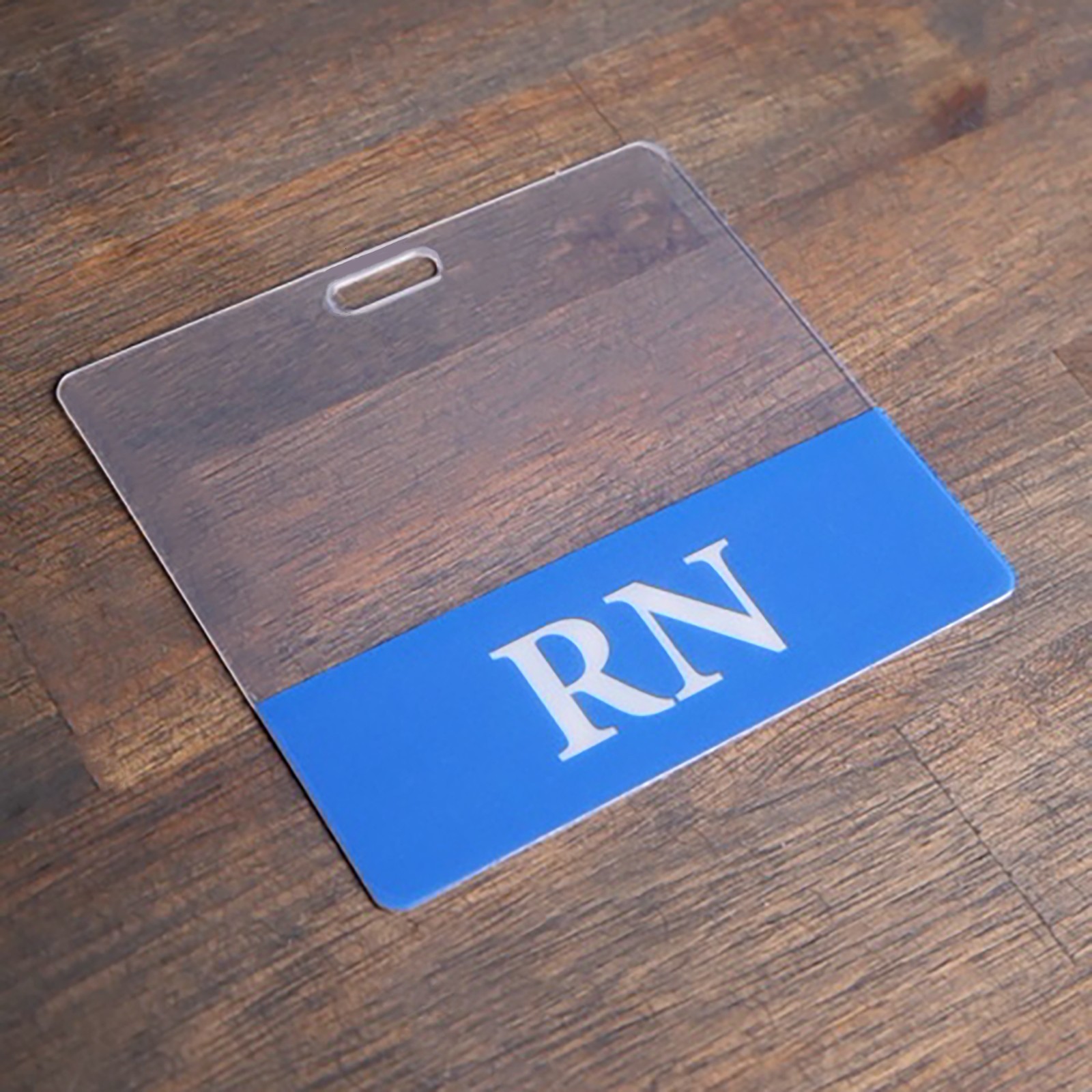 CLEAR RN Badge Buddy – Horizontal – Hospital ID Card Buddies Registered Nurses