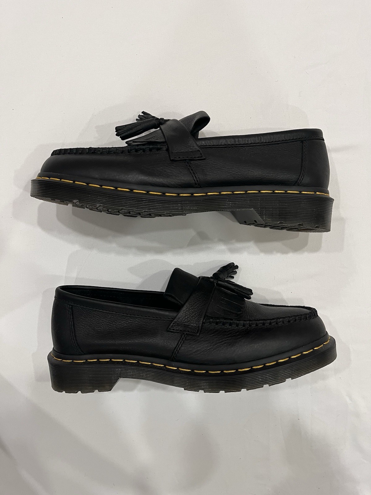 Dr. Martens Adrian YS Black Leather Tassel Slip-On Loafer Men’s US 10 EU 43