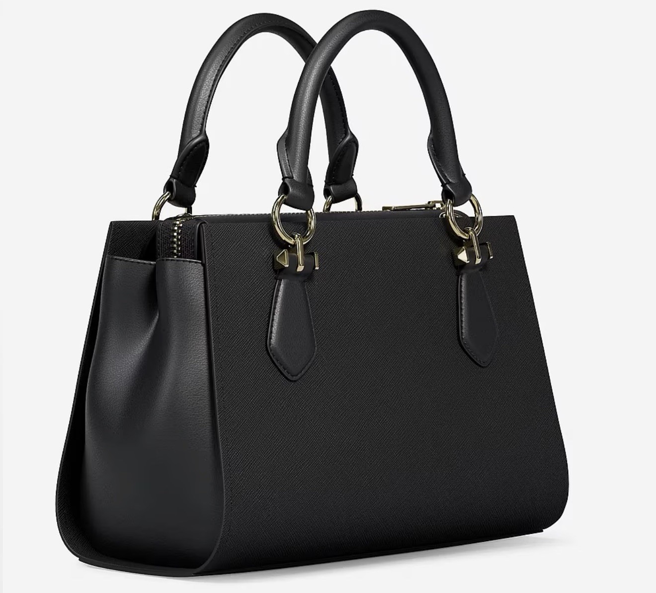 Michael Kors Marilyn Black Saffiano Leather Crossbody Bag Small Satchel