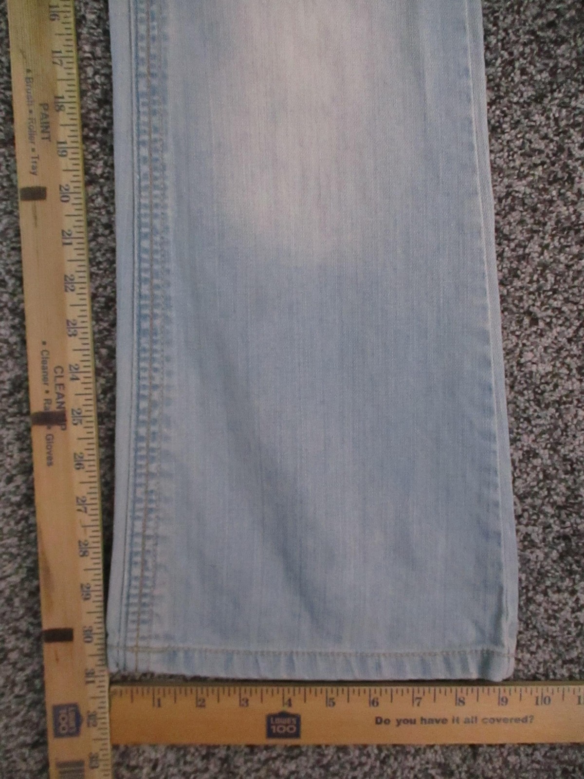 Aeropostale Jeans Womens 7/8 Blue Hailey Skinny Flare Distressed Denim 29×31