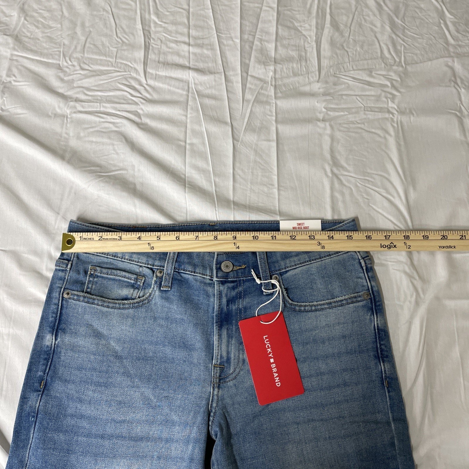 Lucky Brand Sweet Mid Rise Boot Stretch Jeans Prodigy Women’s Size 8/29 Ankle