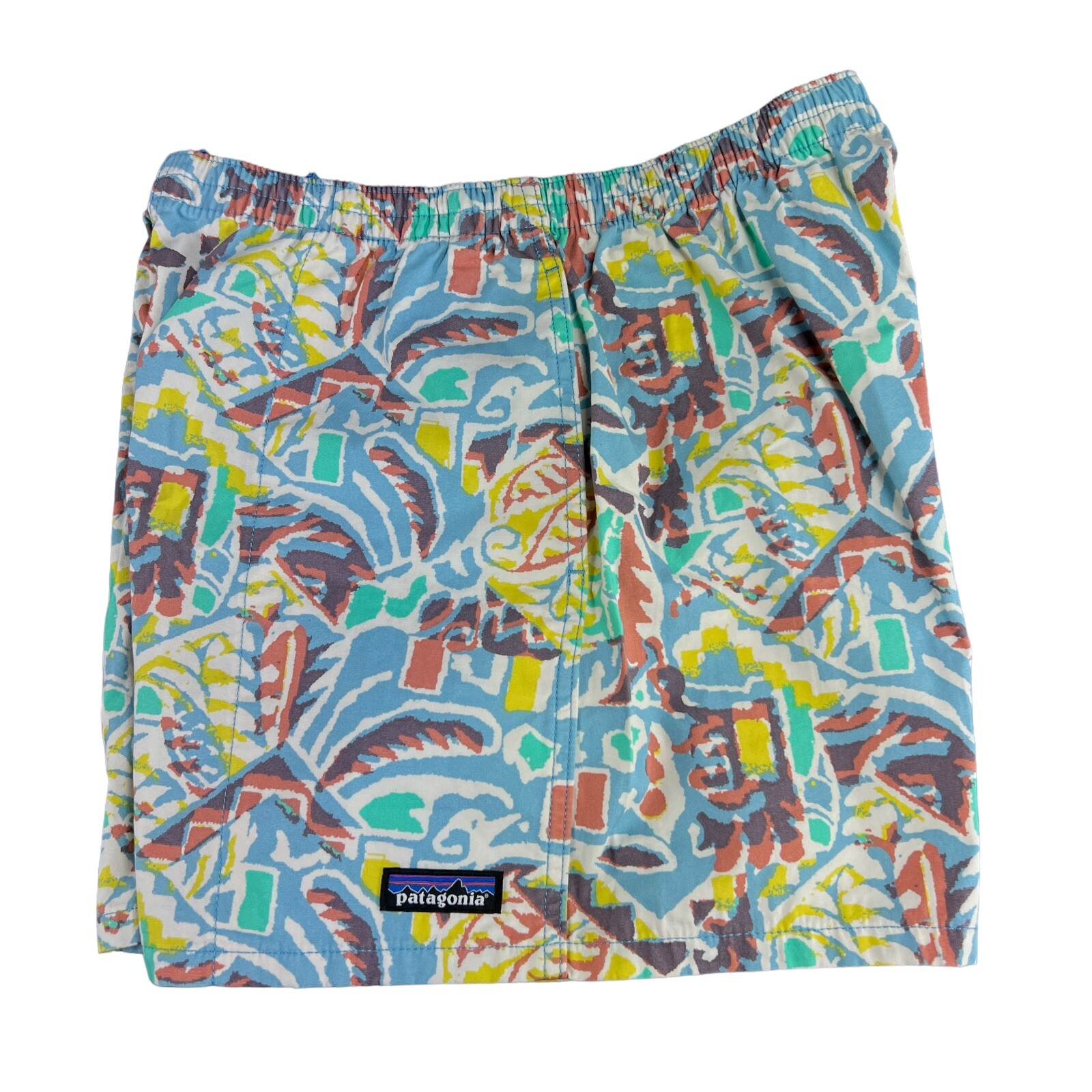 Patagonia Funhoggers 4″ Thriving Planet Lago Blue Shorts Women’s Sizes XS – XL
