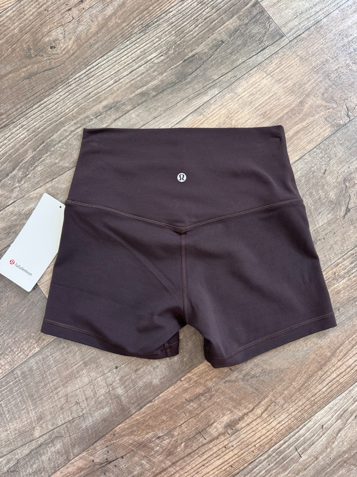Lululemon Align High-Rise 4″ Yoga Shorts Brown Sequoia NWT SIZE 6
