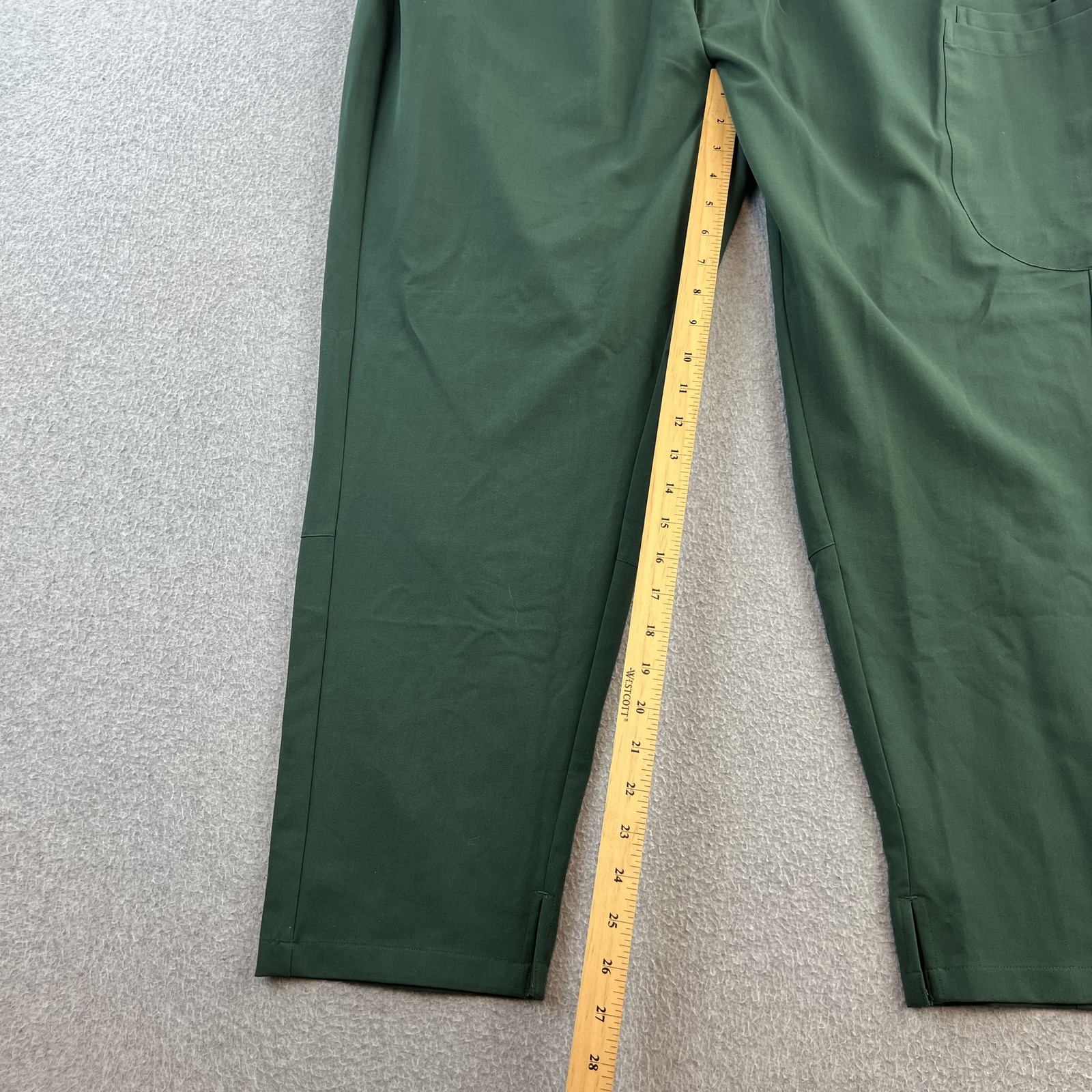 Mandala Slim Pants Womens 2XL Petite Midnight Green Scrub Jogger Stretch Pockets