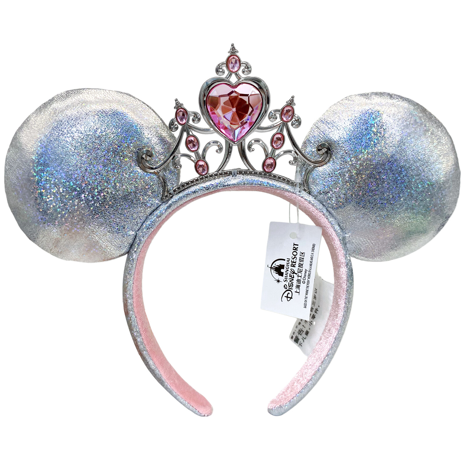 Disney-Park’s Princess Iridescent Tiara Minnie Mouse Ears Headband 2024 US POST