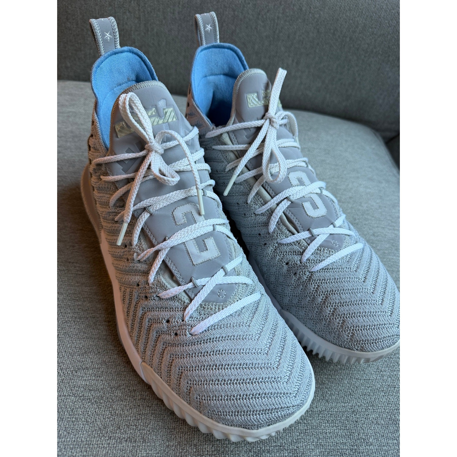 Nike LeBron XVI 16 “MLPS Minneapolis Lakers” Men’s 14 Grey Blue White CK4765-001