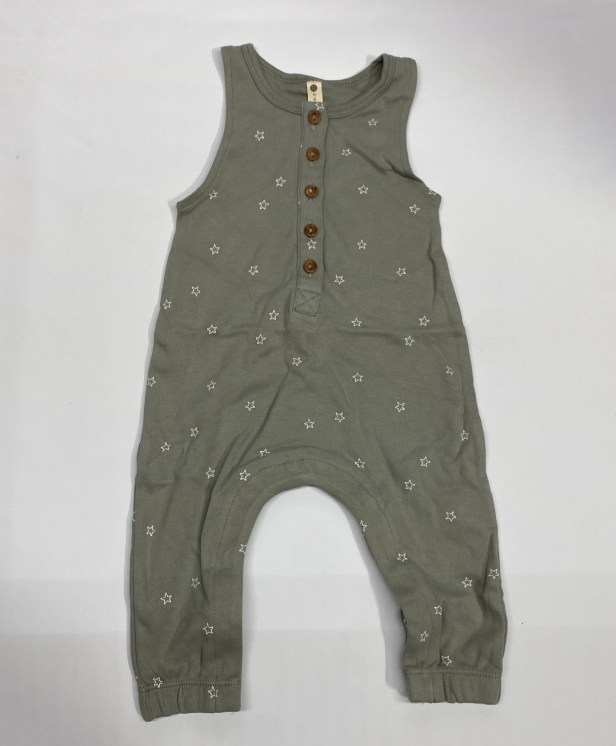 Q by Quincy Mae Baby Brushed Jersey Jumpsuit – Stars Size 3-6 Months
