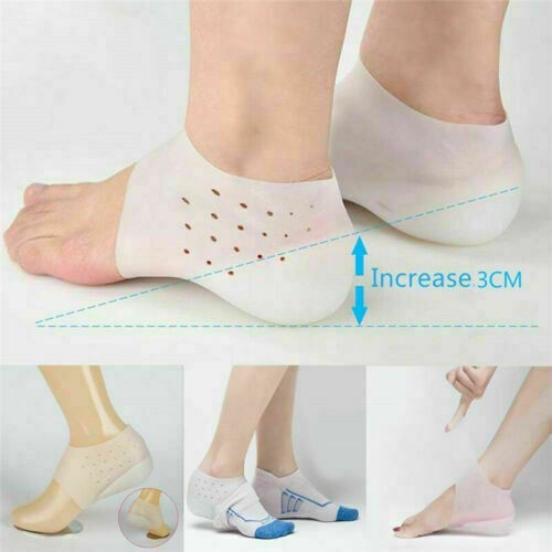 Concealed Footbed Enhancers Invisible Height Increase Silicone Insoles Pads USA