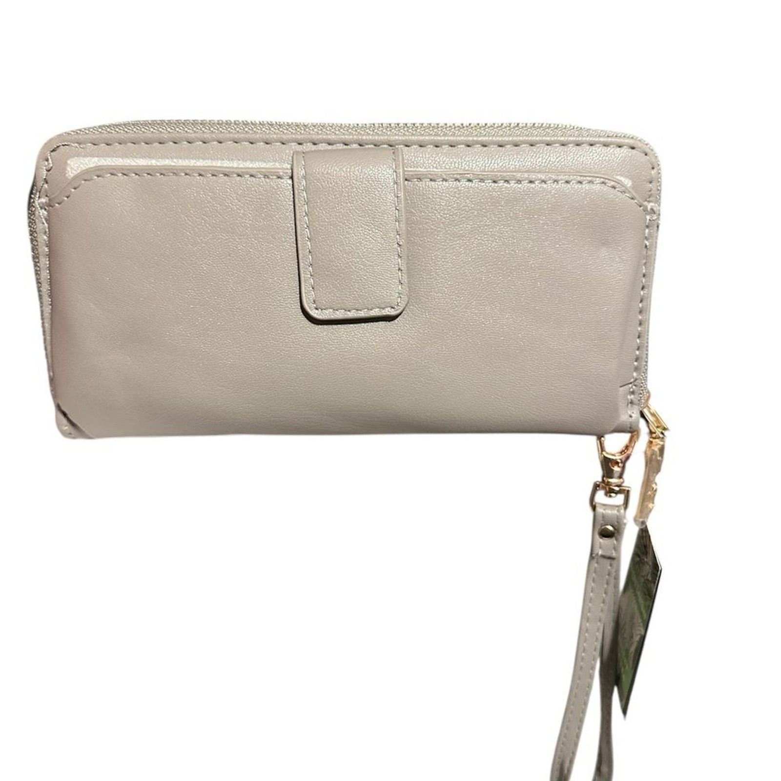 NWT Badgley Mischka Taupe Studded Wristlet