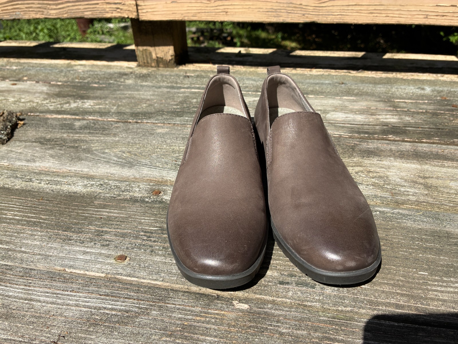Dansko Linley 9142-947800 Womens Gray Loafers size 40 Slip Ons Leather Shoes