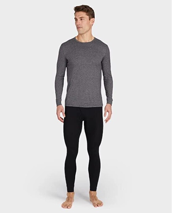 32 Degrees Heat Men’s 2-Pack Baselayer Thermal Long Sleeve Crew Neck Top-Variety