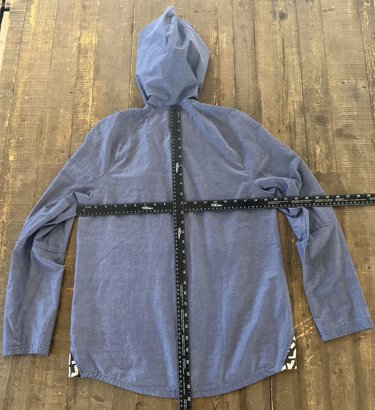 without walls authentic 2016 retired small womens full zip blue jacket hood coat