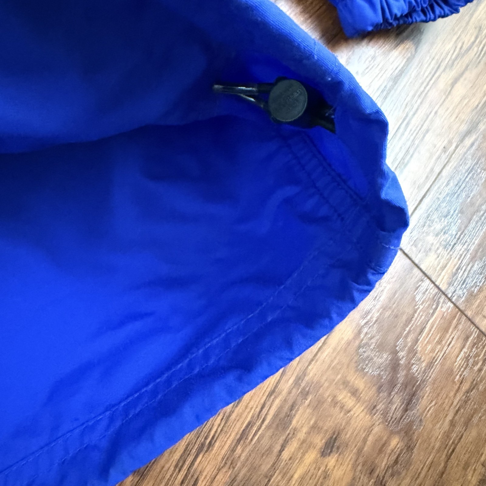 VINTAGE LL Bean Jacket Mens M Blue Nylon Anorak Hooded 1/2 Zip Lightweight USA