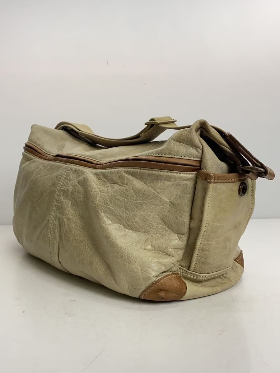 MSPC (master-piece) Shoulder Bag, Leather, Khaki Check Pattern, 10408
